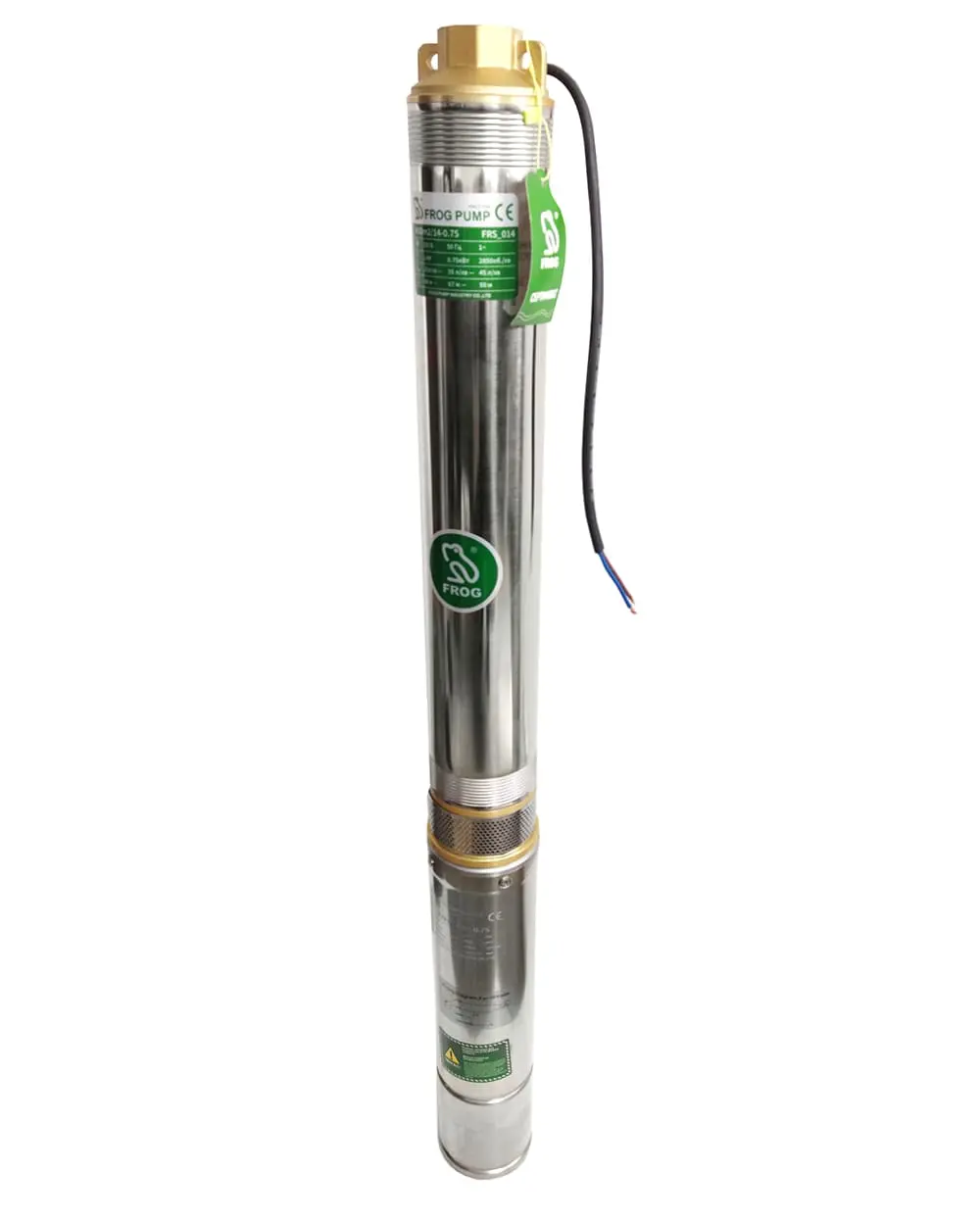 4SD6/20 Насос свердл. відц. ~380V.,2,2кВт (max.10,2м3.,160л/хв.,h.126m.) FROG