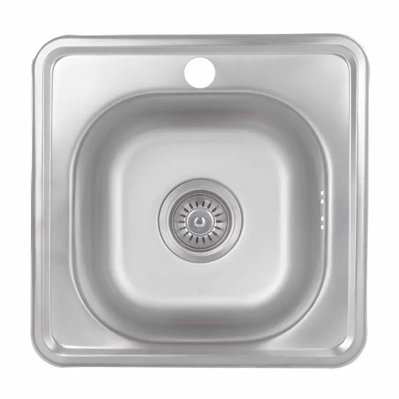 Кухонна мийка Brinex 3838 0,6 мм Satin (BRIN3835SAT06)