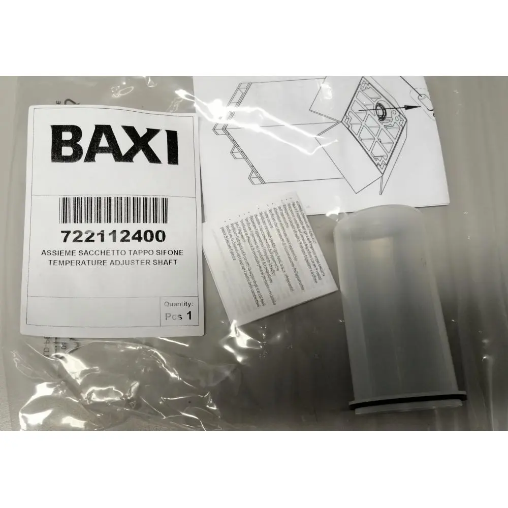 Заглушка сифона в зборі BAXI 722112400