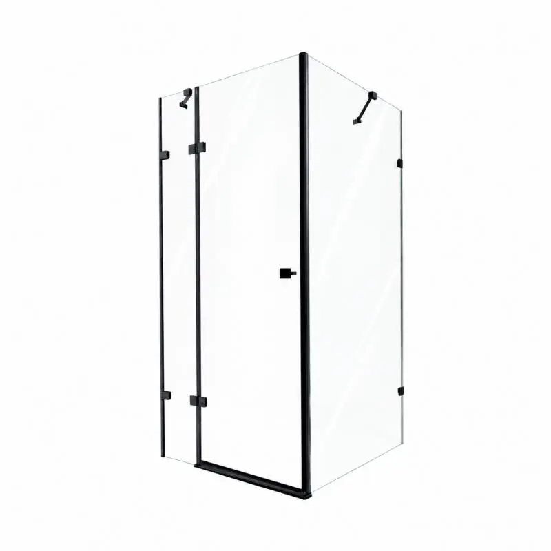 Душова кабіна Qtap Capricorn BLA1099SC6 90x90 см, скло Clear 6 мм, покриття CalcLess без піддона