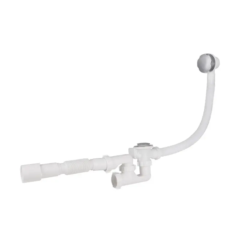 Сифон для ванни Lidz (WHI) 60 03 V002 01 з ревізією (вихід 50 мм)