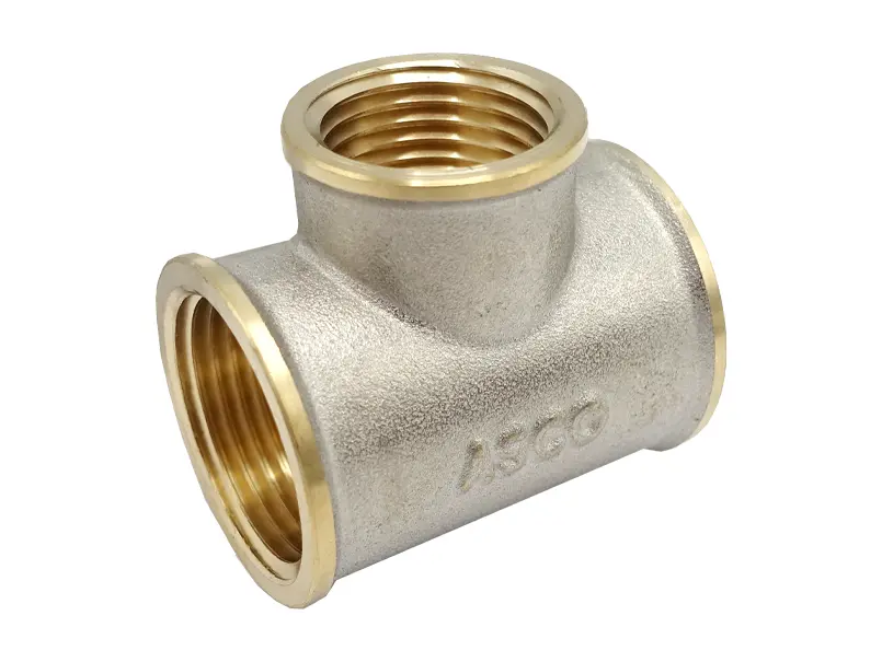 Трійник ASCO 3/4''х1/2''х3/4'' ВВВ нікель редукційний