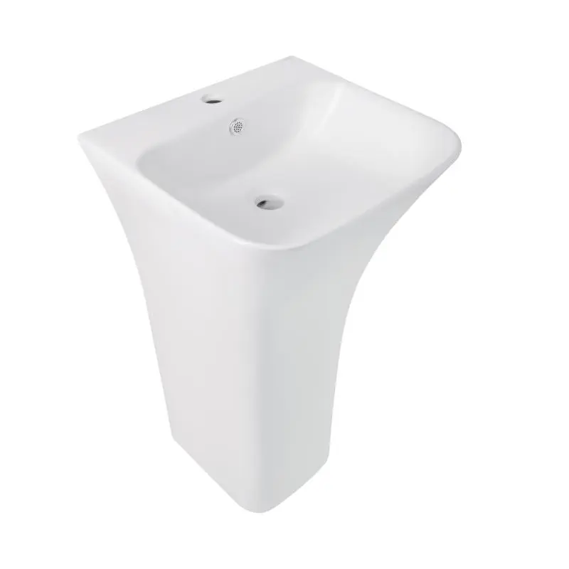 Раковина для підлоги моноблок Qtap Crow 445x420x840 White QT0511G315WN