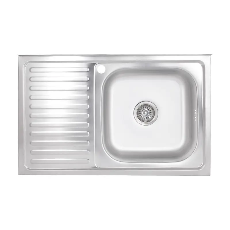 Кухонна мийка Brinex 5080-R 0,6 мм Satin (BRIN5080RSAT06)