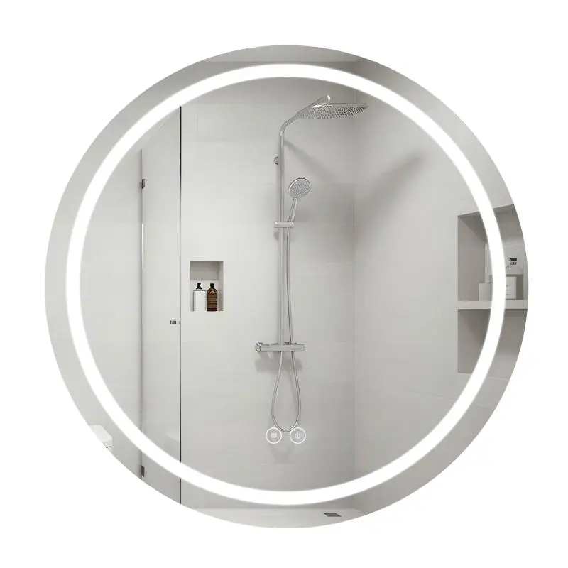 Дзеркало Qtap Mideya R800 з LED-підсвічуванням Touch, з антизапотіванням, димером QT2078NCR8080W
