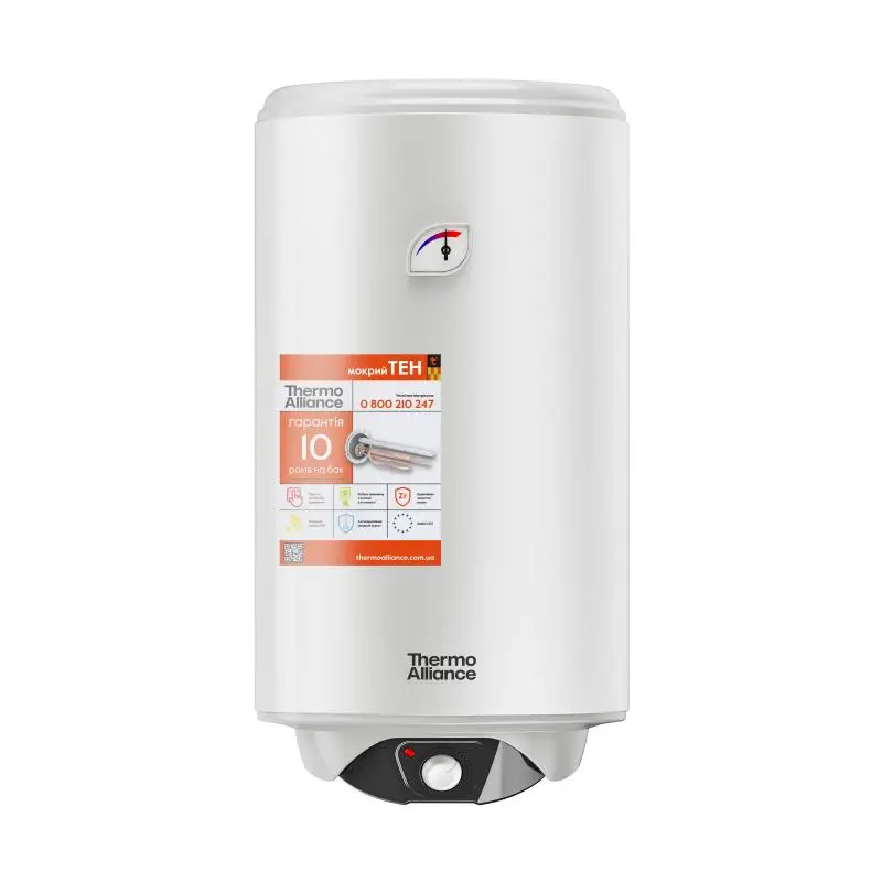 Водонагрівач електричний Thermo Alliance Spectra 80 л вертикальний, мокрий ТЕН 2,0 кВт, d 435 мм