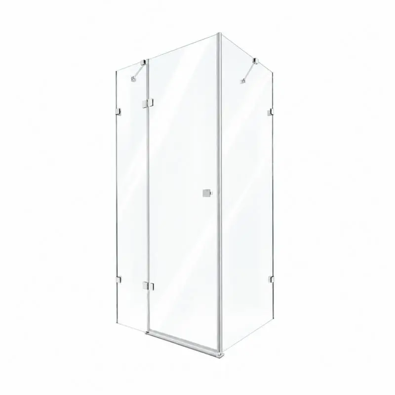 Душова кабіна Qtap Capricorn CRM1018RC6 100х80 см, скло Clear 6 мм, CalcLess, без піддона