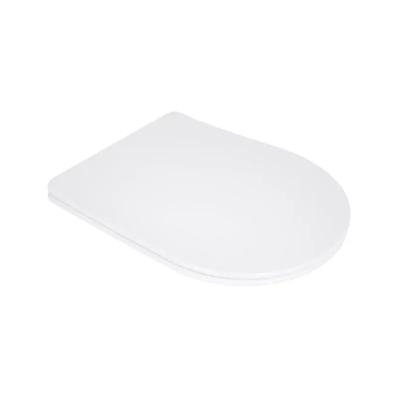 Сидіння для унітазу Qtap (Evia, Arvin, Leo 630) 410x330x22 мм, White, з мікроліфтом, Slim Duroplast, Quick Release QTSC179W49264