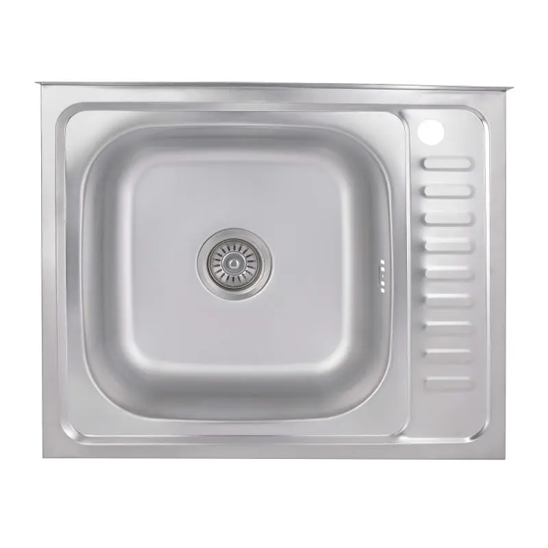 Кухонна мийка Brinex 6050-L 0,6 мм Satin (BRIN6050LSAT06)