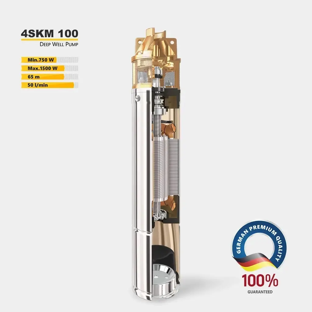 Глибинний насос 4SKM-100 15м кабель + пульт TEKK HAUS