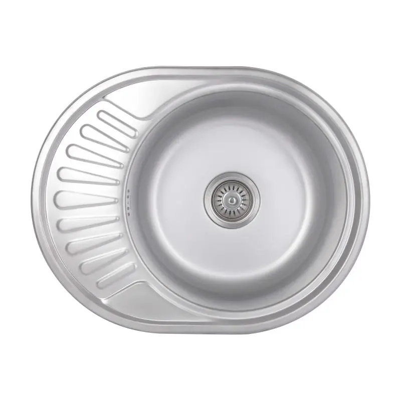 Кухонна мийка Brinex 5745 0,8 мм Satin (BRIN5745SAT08)