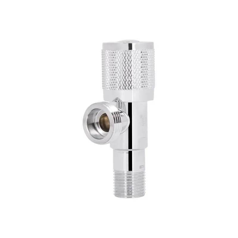 Кран кутовий (круг) Thermo Alliance Standart 1/2"Зх3/4"З, нерж, хром, керам. буксу TAS351W1520
