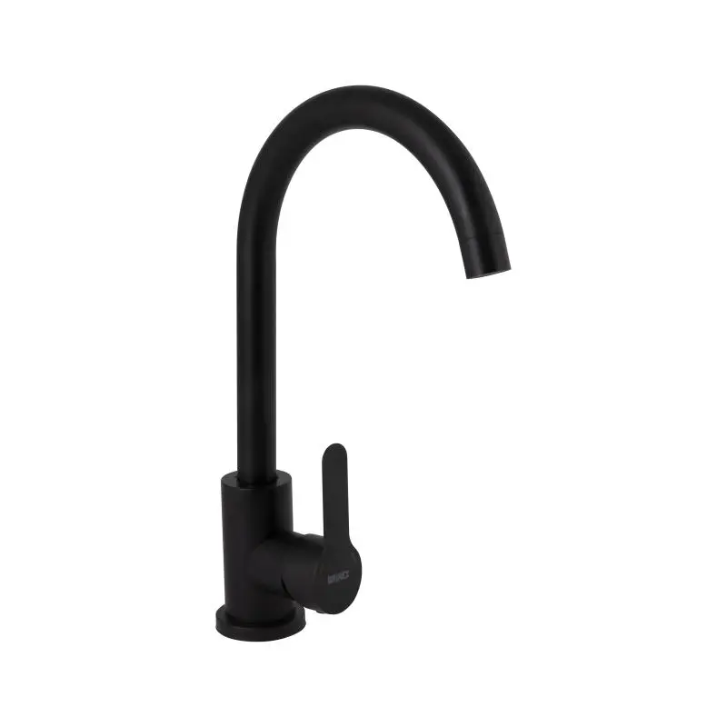 Змішувач для кухні Brinex Pure 015F U-образний Black Matt BRIPUR015FBLM