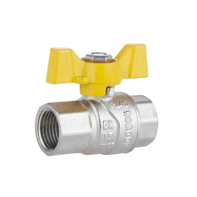 Кран шаровой Thermo Alliance Forte 1/2" ВР для газа (бабочка) SF602G15