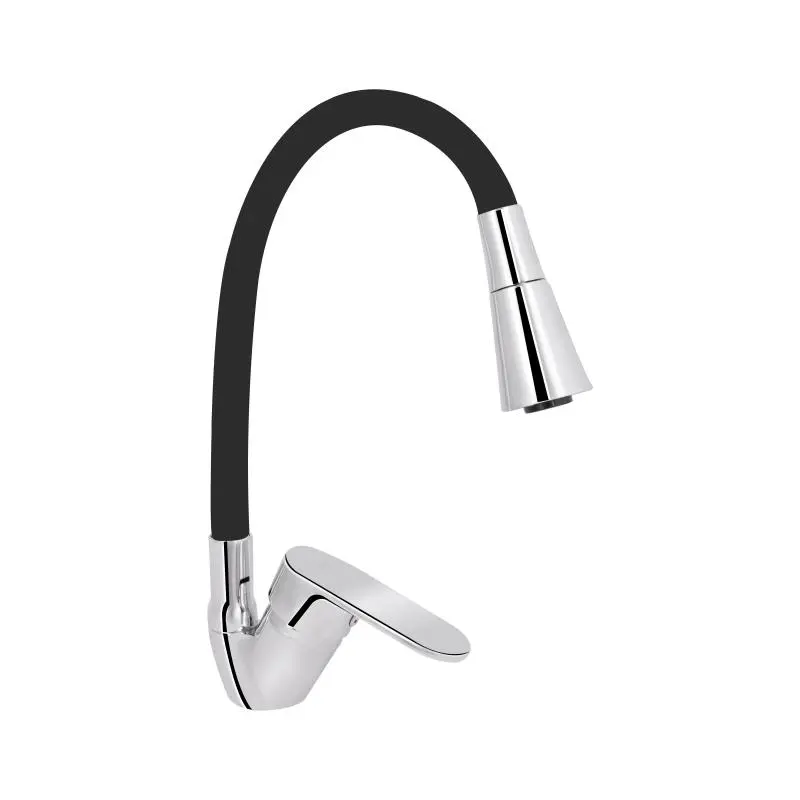 Змішувач для кухні Lidz Tani 008F3 з гнучким виливом (k40) LDTAN008F3BCR39484 Chrome/Black