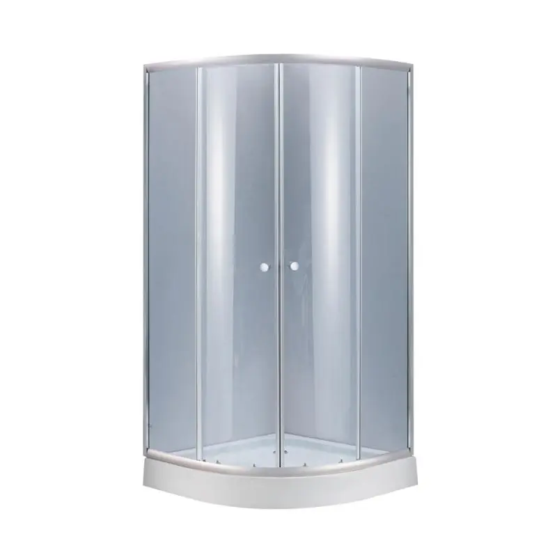 Душова кабіна Lidz Latwa SC90x90.SAT.LOW.GR, скло тон. 4 мм + Lidz Душовий піддон KAPIELKA ST90x90x14