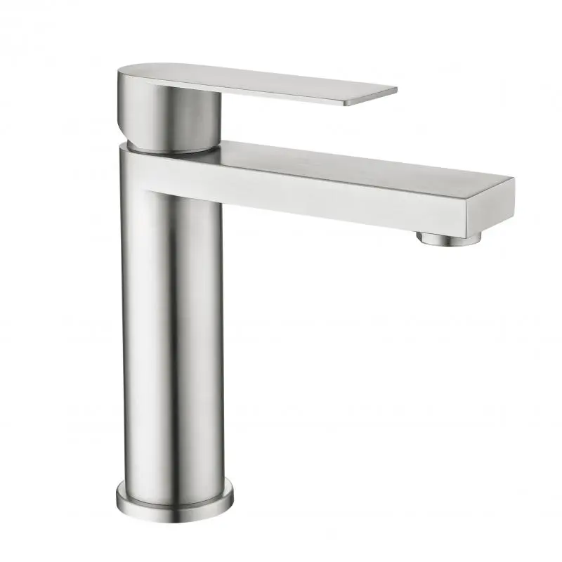 Змішувач для раковини низький Lidz Nexus 001F (k35) LDNEX001FNKS49184 Nickel