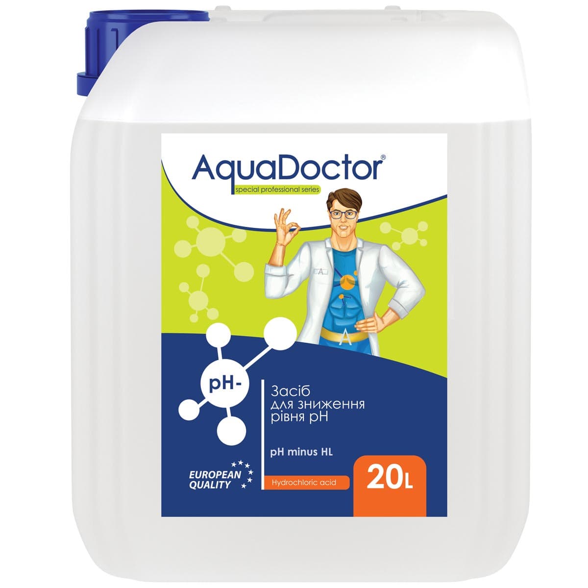 Засіб для зниження pH AquaDoctor pH Minus HL (Соляна 14%) 20 л
