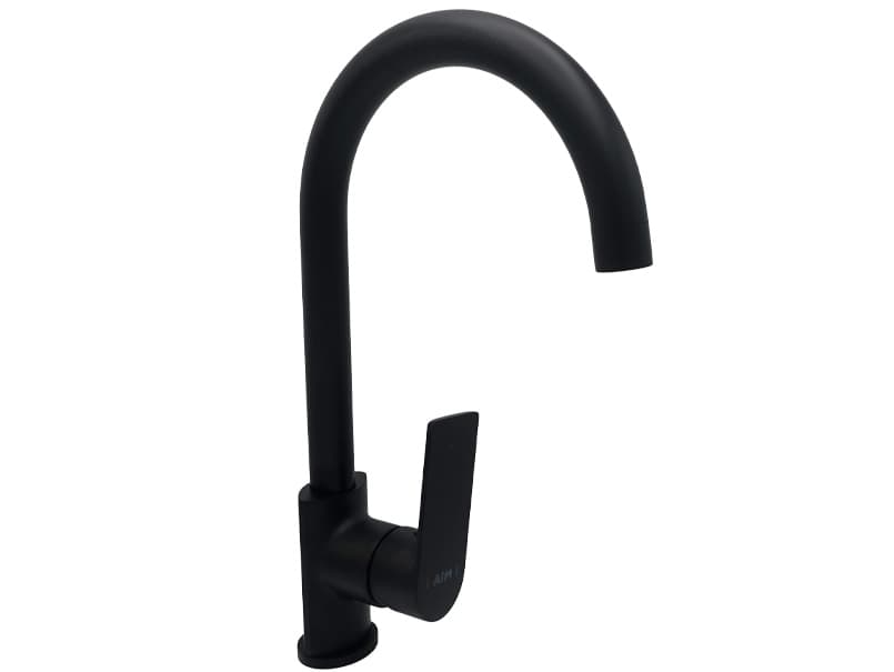Змішувач для кухонної мийки AIM чорний матовий DG01150 (matte black)