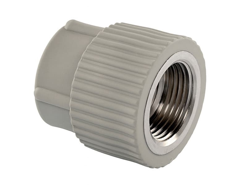 Муфта комбінована з внутрішньою різьбою PPR Ø25x1/2" сірий колір ASCO® 30/180шт
