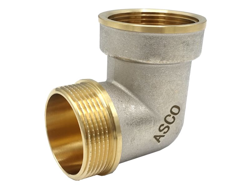 Кутник ASCO 1 1/2" ВЗ нікель 1/10 шт