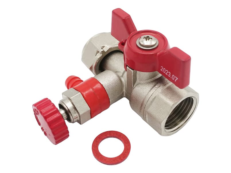 Кран кульовий Valogin 1/2" ВВ для підключення манометра VG-108202 1/18 шт