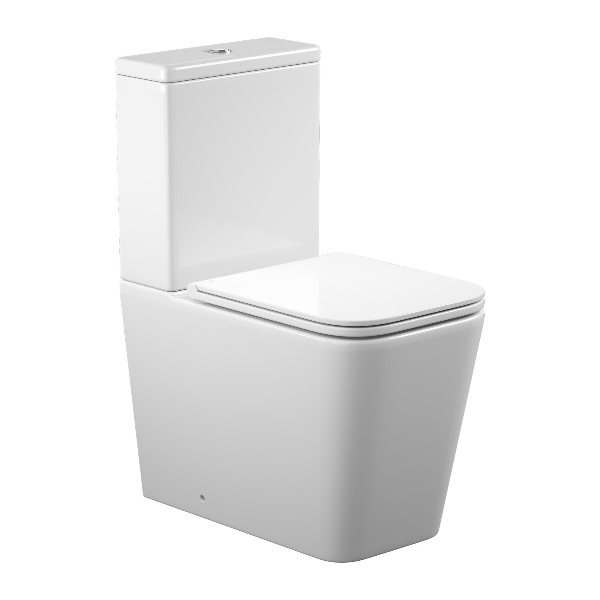 KVADRO SMART комплект : унітаз підлоговий з сидінням Soft-close + бачок (змив Торнадо)