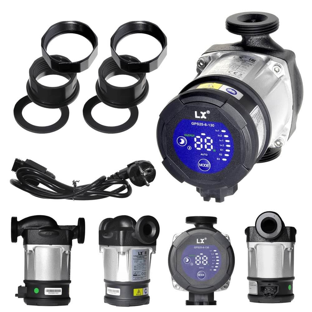 Енергозберігаючий циркуляційний насос Aquajoy LXGPS25-5-130, з частотним регулюванням