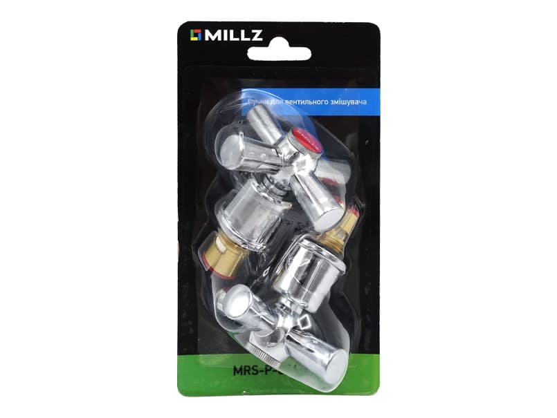 Комплект ручка-хрест з кранбуксою для змішувача MILLZ хром MRS-P-074-075 1/50