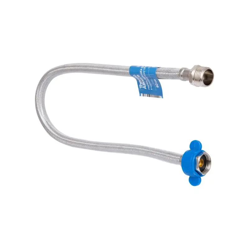 Шланг для води Thermo Alliance Standart 20 см, нерж. обплетення в силіконі, 1/2"ВЗ TAS390W20
