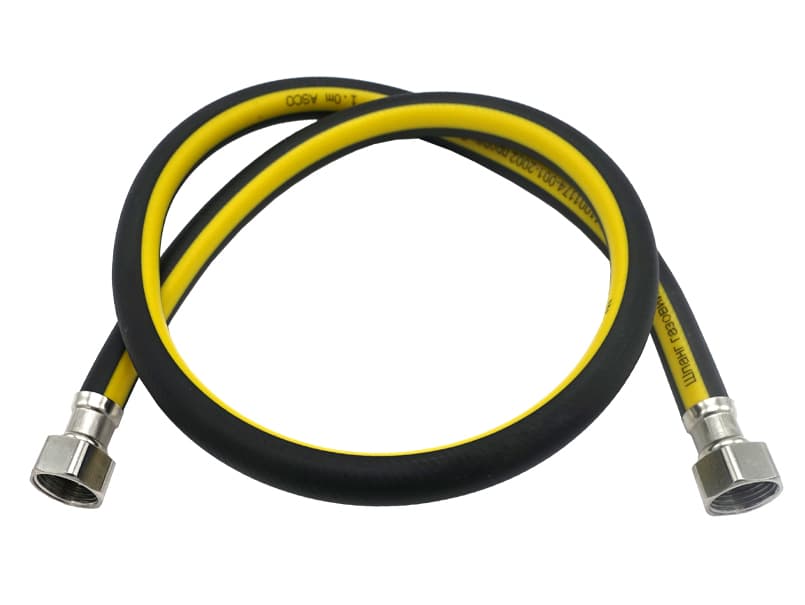 Шланг газовий ASCO гумовий чорний 1/2" ВВ 1,0 м 1/50