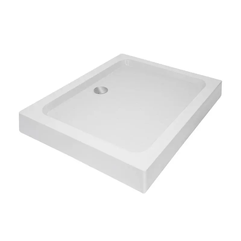 Душовий піддон KAPIELKA ST100x80х14 низький, прямокутний, діаметр зливу 52 мм Lidz