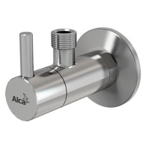 Кутовий вентиль з фільтром 1/2"х3/8", круглий