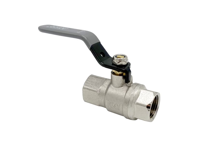 Кран кульовий Nickel MAX PN40 1/2" ВВ сіра ручка ASCO 1/20