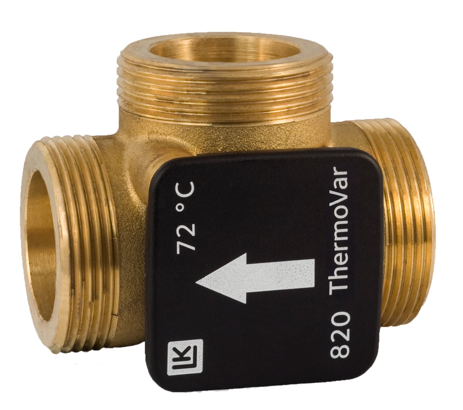 LK 820 Термостатичний клапан мех., корпус латунь ЗЗЗ 1 1/2"х 55C