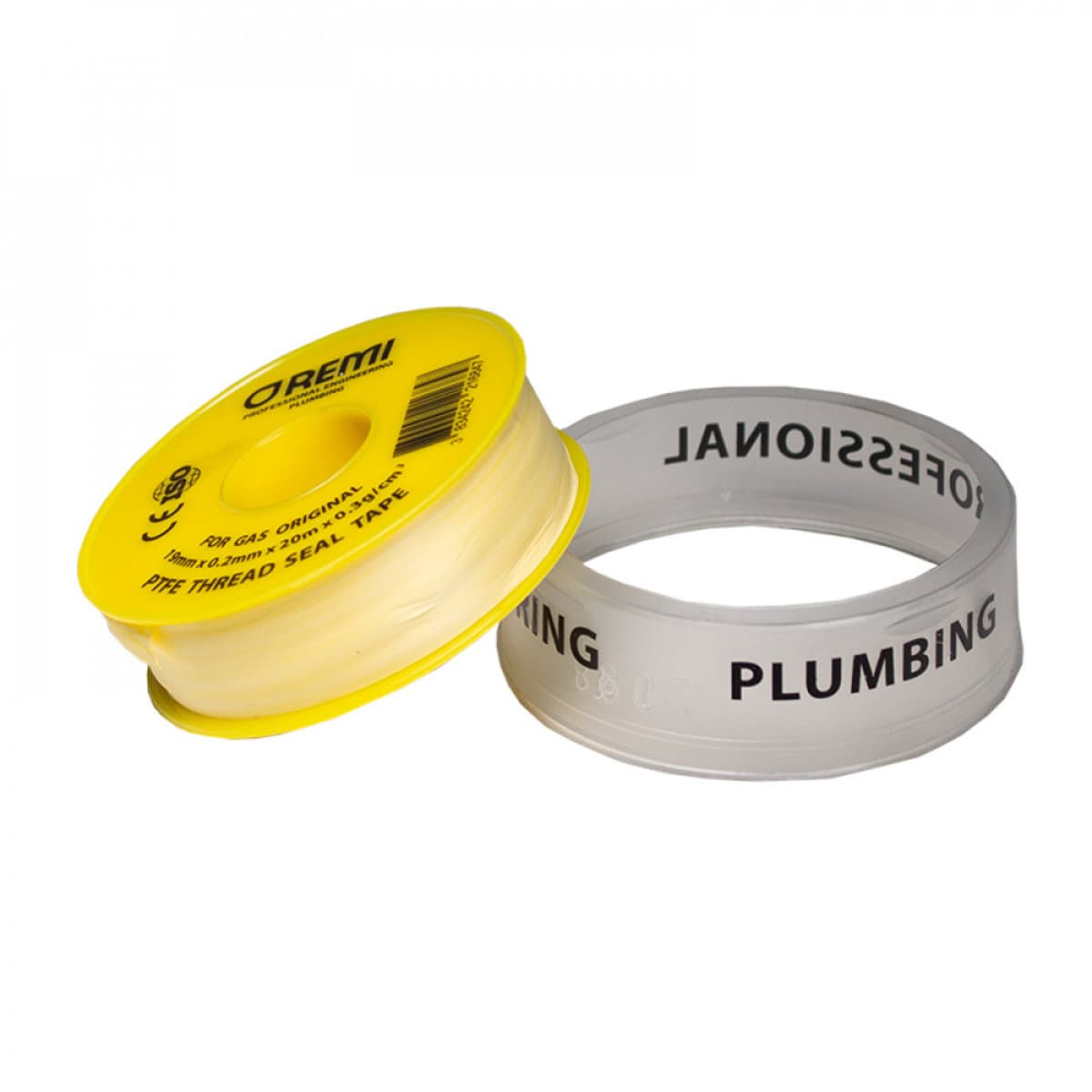 Фум стрічка REMI 19 mmx0.2mmx20mx0.3g/cm3 жовта