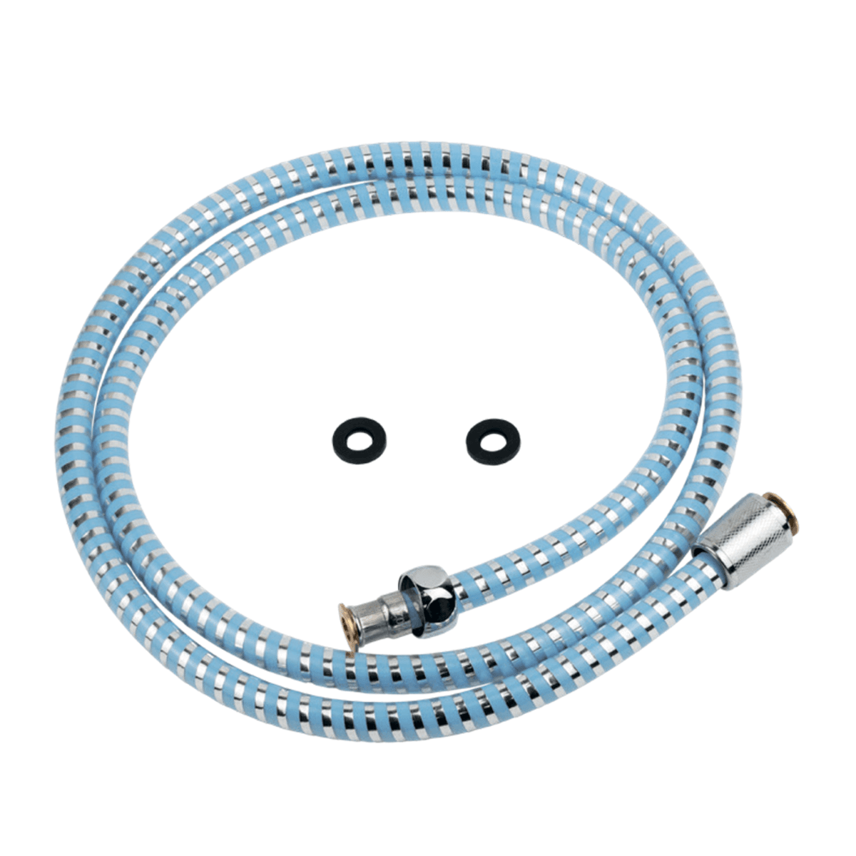Шланг для душу 1/2 PVC 2-х шаровий синій 150см Tau
