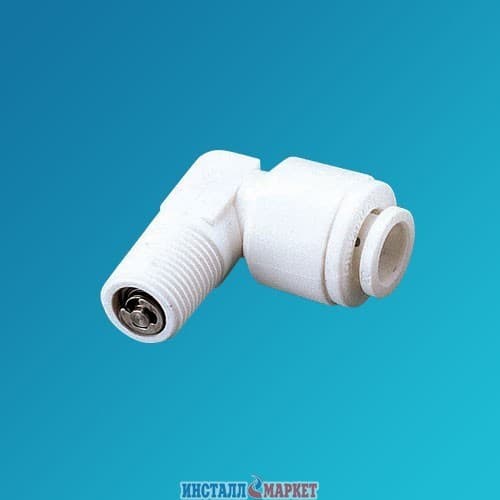Коліно 1/8" НР x 1/4" шланг, зі зворотним клапаном