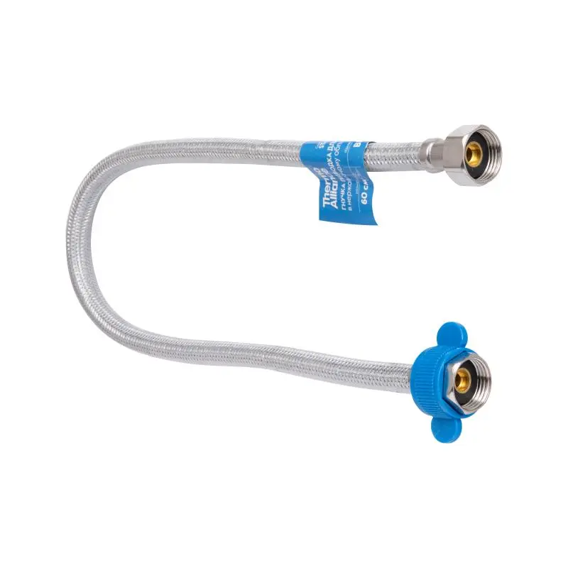 Шланг для води Thermo Allianc Standart 80 см, нерж. обплетення в силіконі, 1/2"ВВ TAS389W80e