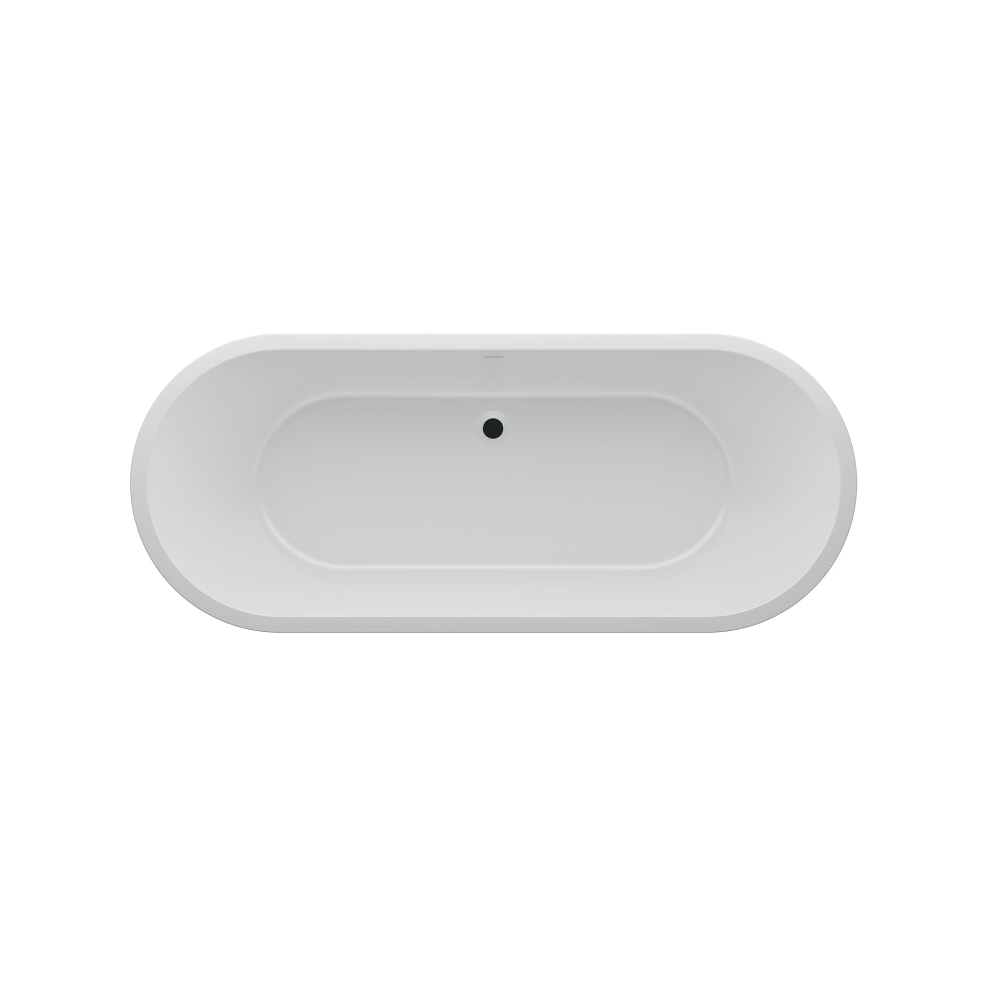 Ванна акрилова окремостояча суцільнолита Elara 1700x700 White з сифоном