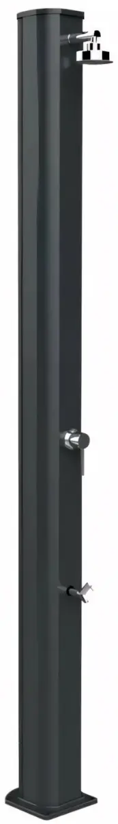 Душ солнечный Aquajoy Big Jolly алюминиевый с мойкой для ног 35 л, антрацит