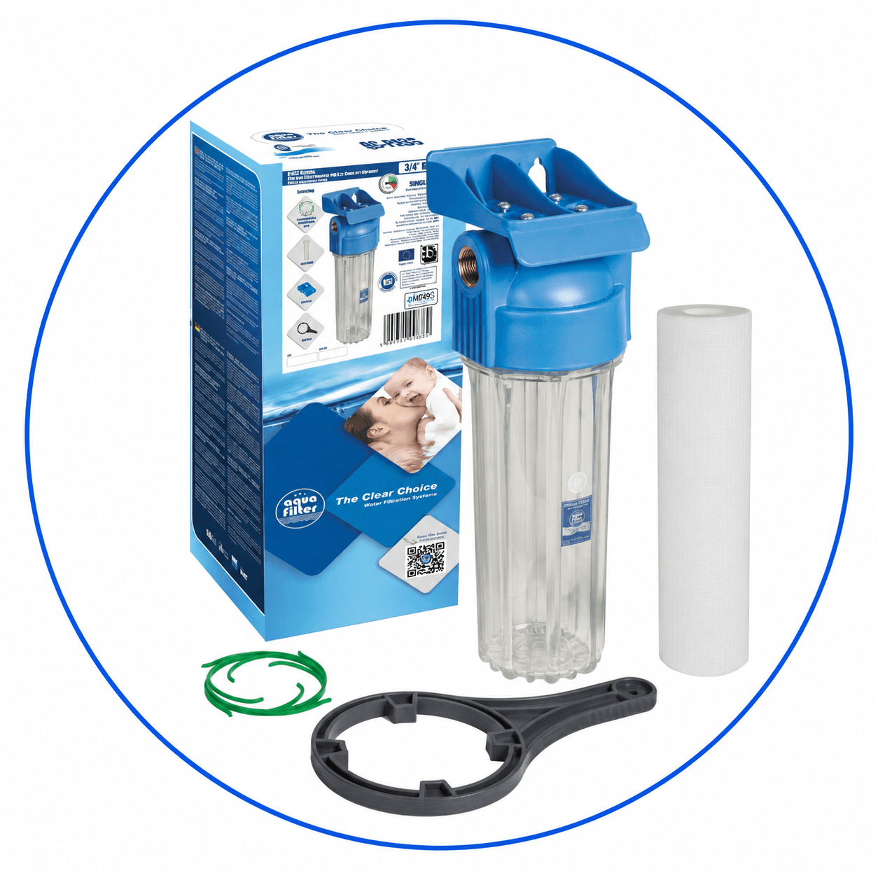 Корпус фільтра посилений для холодної води Aquafilter FHPR1-HP1, 1 дюйм