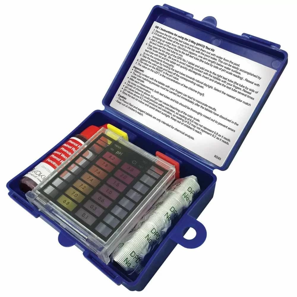 Тестер таблетковий Ch і Ph крапельний Kokido (20cc Phenol + 20pcs DPD)