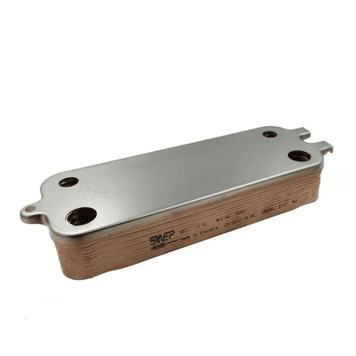Теплообмінник вторинний BOSCH Gaz 2000, Gaz 6000, BUDERUS Logamax U072-18K, 12 пластин (SWEP)