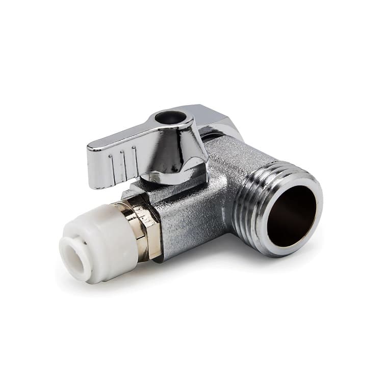 Латунний адаптер із кульовим краном 1/2" РН х 1/2" РВ х 1/4" QC, комплект для підключення фільтрів