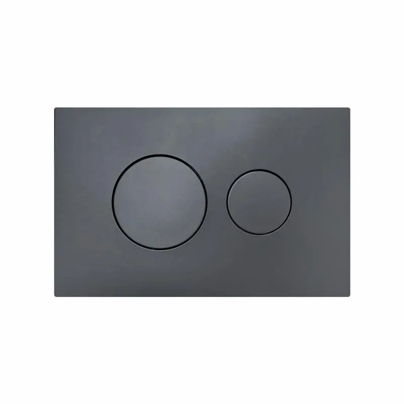 Клавіша змиву Qtap Standard 152x236x28 мм, Gunmetal Black, кругла QTSTD164GMB51271