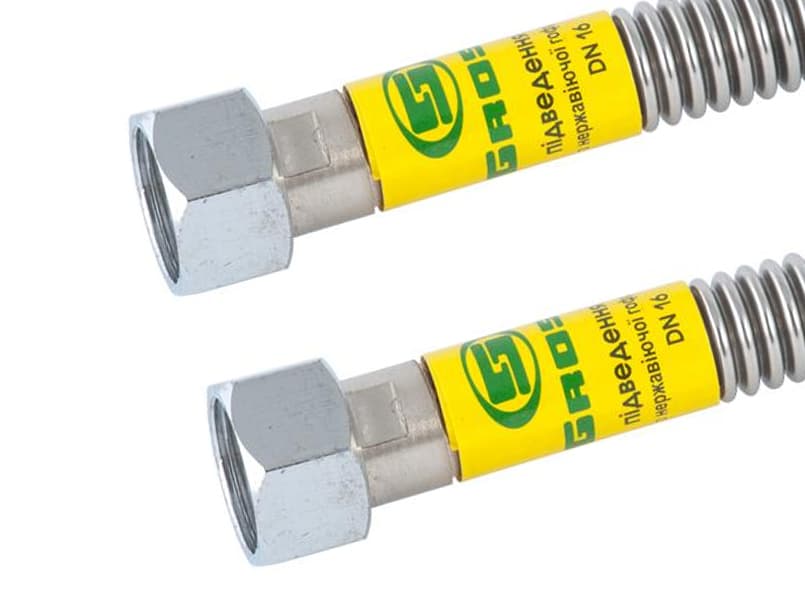 Шланг нерж.гофрований для ГАЗУ 3/4" 0,3 м ВВ Gross 100 шт