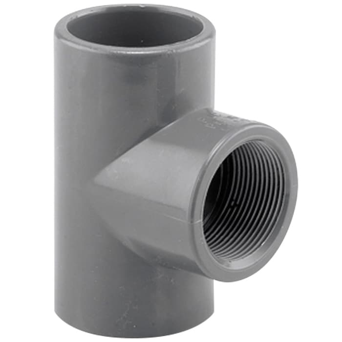 Трійник перехідний 90° ПВХ Hidroten 1002221, BP, d20 мм, 1/2"