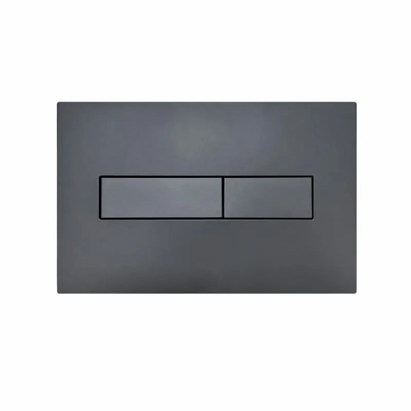 Клавіша змиву Qtap Standard 152x236x28 мм, Gunmetal Black, лінійна QTSTD164GMB51272