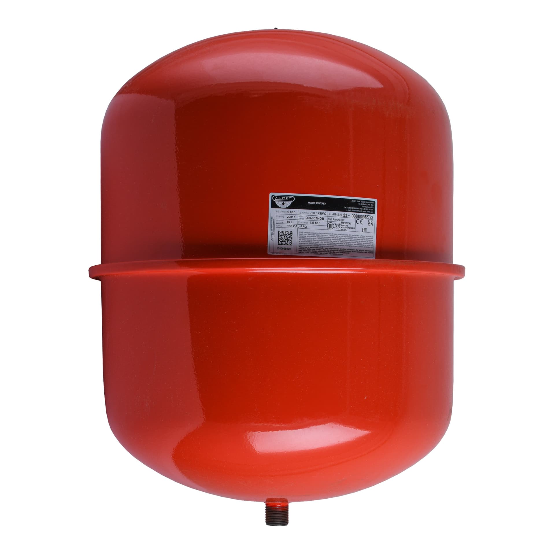 Розширювальний бак Zilmet CAL-PRO 50 л, 4 бар, 3/4"